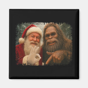 Lustiger 67 Weihnachtsmann mit Bigfoot Six Seven 6 Magnet