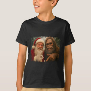 Lustiger 67 Weihnachtsmann mit Bigfoot Six Seven 6 T-Shirt