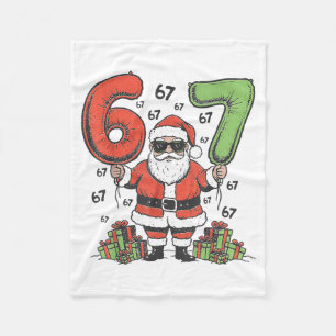 Lustiger 67 Weihnachtsmann Six Seven Weihnachten 6 Fleecedecke