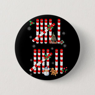 Lustiger 67 Zuckerstange Strichliste Weihnachten S Button