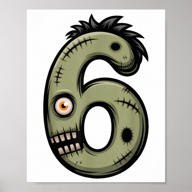 Lustiger 6 7 Halloween-Kostenum Meme 67 Halloween  Poster (Vorne)