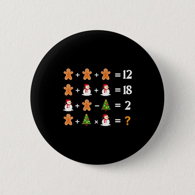 Lustiger 6 7 Meme Weihnachten Reihenfolge der Oper Button (Vorderseite)