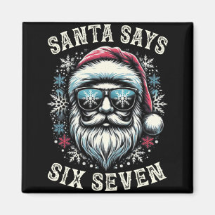 Lustiger 6-7 Meme Weihnachten Santa Sechs Sieben 6 Magnet