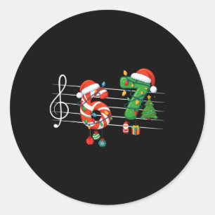 Lustiger 6 7 Musiklehrer 67 Meme Six Seven Christm Runder Aufkleber
