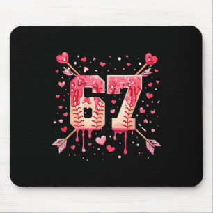 Lustiger 6 7 Schmelzende Zahl Pfeil Verkauf Tropfe Mousepad