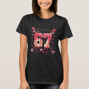 Lustiger 6 7 Schmelzender Zahlenpfeil Verkauf Trop T-Shirt