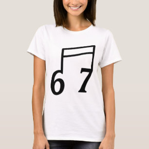 Lustiger 6 7 Sechs Sieben Meme 67 Musiklehrer T-Shirt