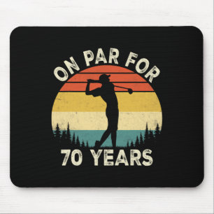 Lustiger 70. Geburtstag Golf Golfer 70 Jahre alter Mousepad