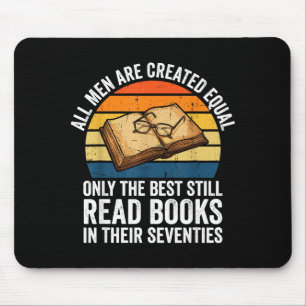 Lustiger 70. Geburtstag Papa Vatertag Männer lesen Mousepad