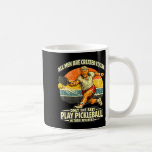 Lustiger 70. Geburtstag Pickleball-Spieler 70 Jahr Kaffeetasse