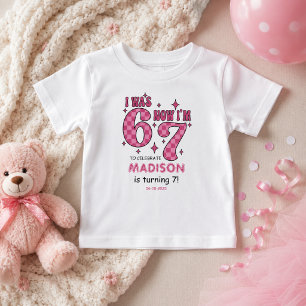 Lustiger 7. Geburtstag „Ich war 6, jetzt 7“ Part Baby T-shirt
