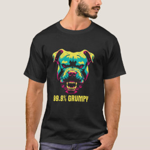 Lustiger 99,9 grummeliger Pit Bull - Lustiger Vint T-Shirt