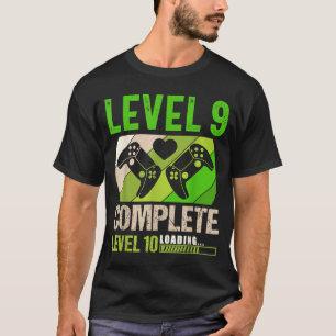 Lustiger 9. Hochzeitstag Vintage Retro Niveau T-Shirt