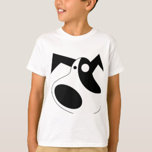 Lustiger Abstrakter Welpen-Hunde-Jungen-Shirt - Sü T-Shirt