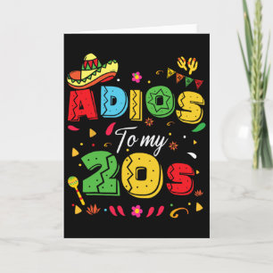 Lustiger Adios zu meinen 20ern 30. Geburtstag Cinc Karte