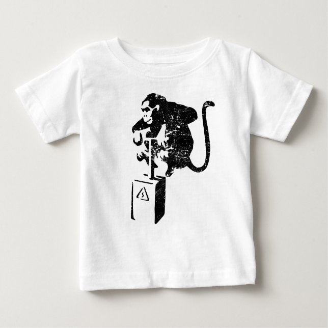 Lustiger Affe Baby T-shirt (Vorderseite)