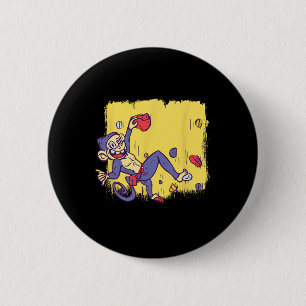 Lustiger Affe Bouldern und Klettersteig Button