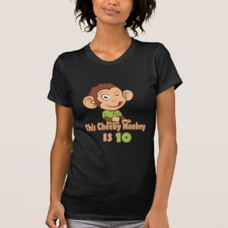 Lustiger Affe Geburtstag mit 10-Jährigen T-Shirt