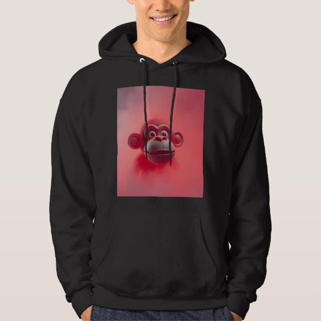 Lustiger Affe Hoodie (Vorderseite)