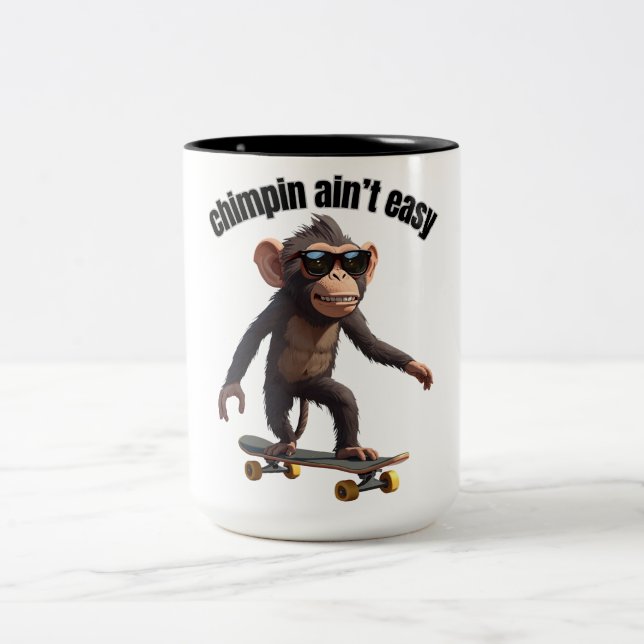 Lustiger Affe Kaffee Tasse 'Chimpin ist nicht leic (Mittel)