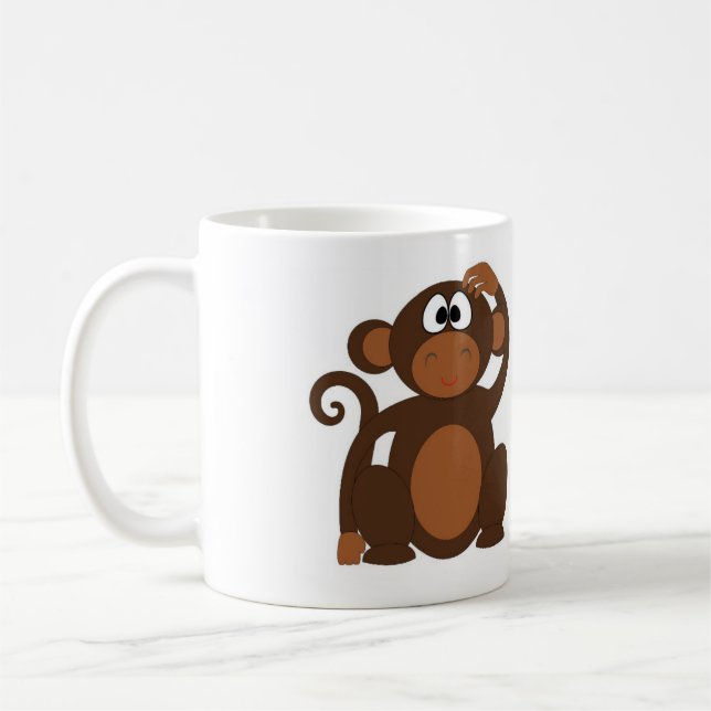 Lustiger Affe Kaffeetasse (Links)