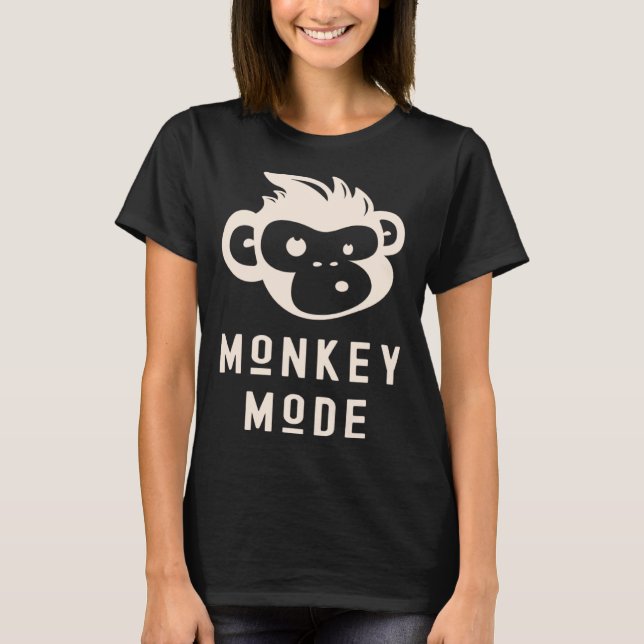 Lustiger Affe Modus Cooler Schimpanse Wilder Prima T-Shirt (Vorderseite)