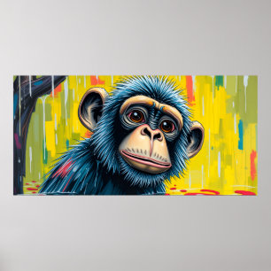 Lustiger Affe Poster