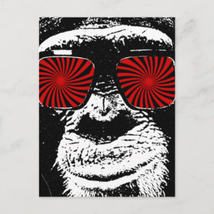 Lustiger Affe Postkarte