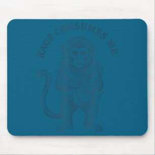 Lustiger Affenzorn verzehrt mich  Mousepad