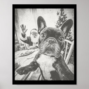 Lustiger Ai Französische Bulldogge Selfie mit dem Poster