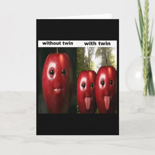 Lustiger Alberner Ai Apfel Gen Z Meme Brainrot Hum Karte