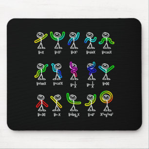 Lustiger Algebra-Tanz Funktions-Mathe-Lehrer Geek Mousepad