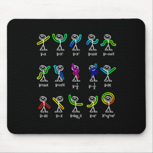 Lustiger Algebra-Tanz Funktionsmathematik-Lehrer G Mousepad