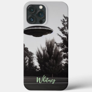 Lustiger Alien-Invasions-Retro-UFO-Sci-Fi-Filmname Case-Mate iPhone Hülle