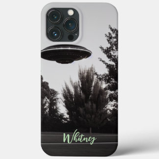 Lustiger Alien-Invasions-Retro-UFO-Sci-Fi-Filmname Case-Mate iPhone Hülle