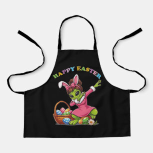 Lustiger Alien-Osterhase Dabbing Süßes Osterei Schürze