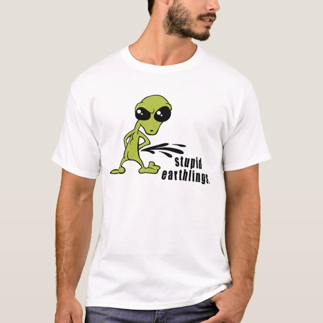 Lustiger alien-T - Shirt (Vorderseite)
