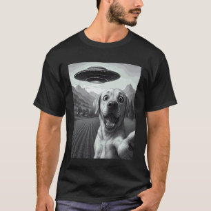 Lustiger Alien UFO Labrador Retriever Entführung S T-Shirt