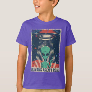 Lustiger Alien-UFO-Weltraum-Verschwörung T-Shirt