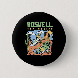 Lustiger Alien-Urlaub in der Wüste von Roswell New Button