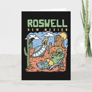 Lustiger Alien-Urlaub in der Wüste von Roswell New Karte