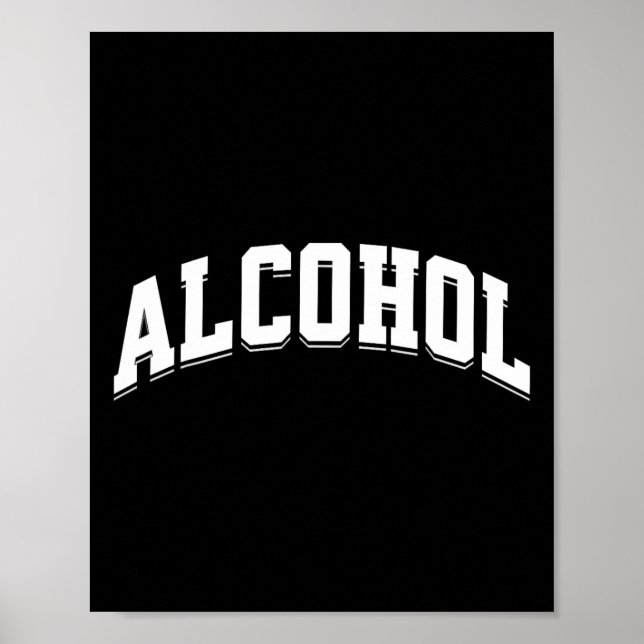 Lustiger Alkohol-Trink-Prep-Aesthetic-Bier-Wein  Poster (Vorne)