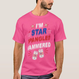 Lustiger Alkohol trinkender Biertrinker zum 4. Jul T-Shirt
