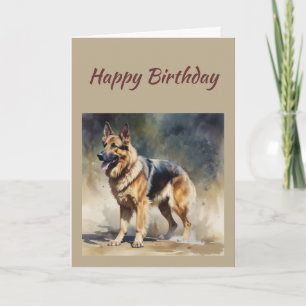 Lustiger allgemeiner Geburtstag Deutscher Schäferh Karte