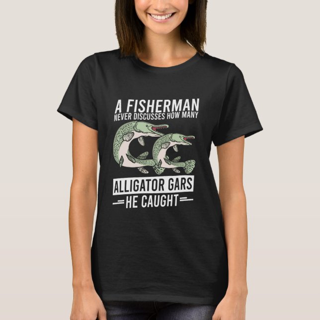 Lustiger Alligator Gar Angel 2 T-Shirt (Vorderseite)