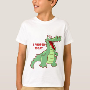 Lustiger Alligator heute gekackt T-Shirt