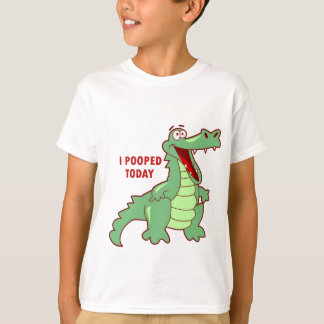Lustiger Alligator heute gekackt T-Shirt