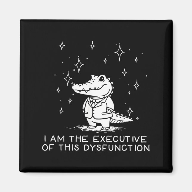 Lustiger Alligator Ich Bin Der Geschäftsführer Die Magnet (Vorne)
