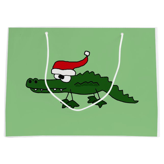 Lustiger Alligator in der Große Geschenktüte (Vorderseite)