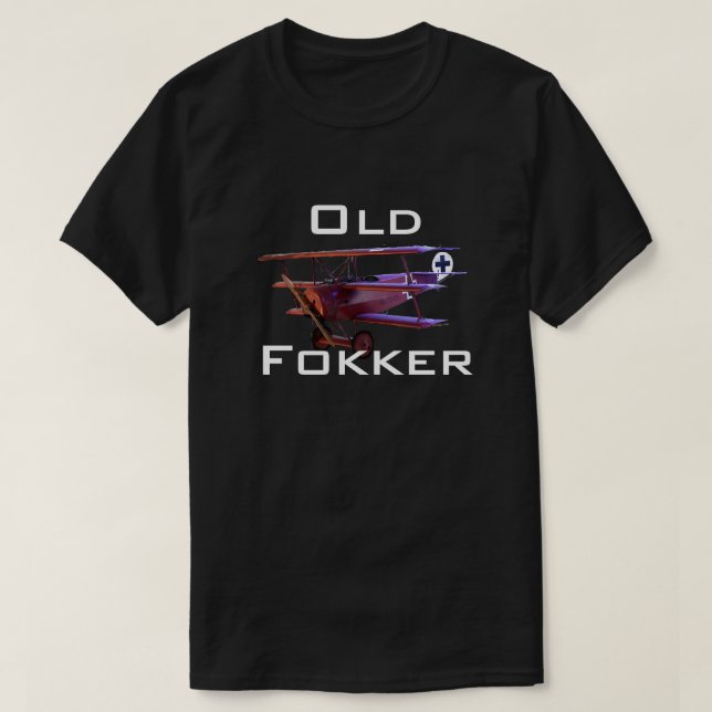Lustiger "alter Fokker " T-Shirt (Design vorne)